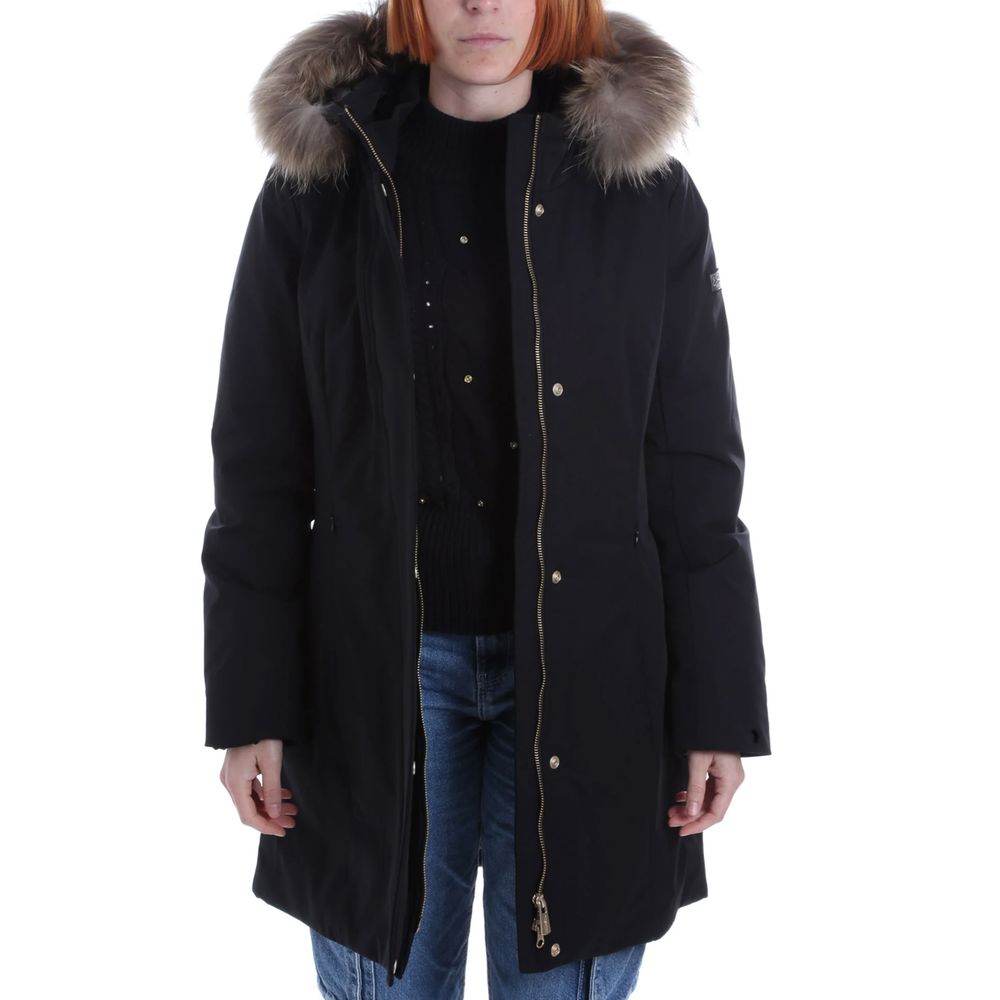 Yes Zee Schwarze Nylon Jacken & Mantel